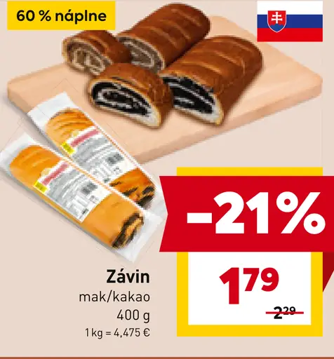 Závin mak/kakao