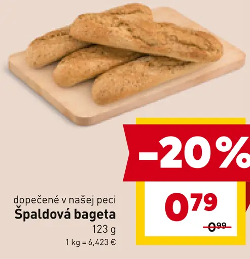 Špaldová bageta