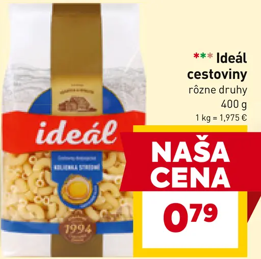 Ideál Cestoviny