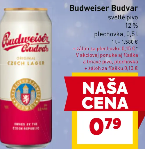 Budweiser Budvar plechovka