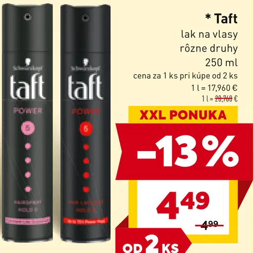Taft lak na vlasy