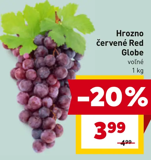 Hrozno červené Red Globe