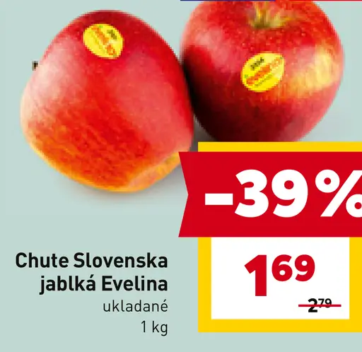 Chute Slovenska jablká Evelína