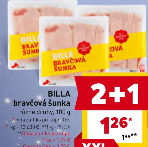 BILLA bravčová šunka