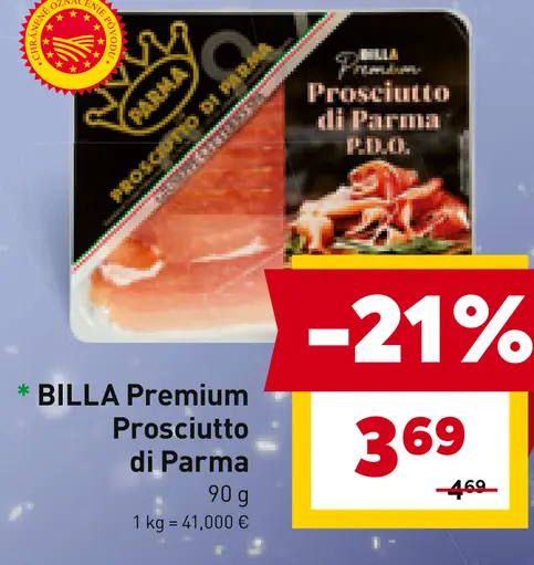 BILLA Premium Prosciutto di Parma