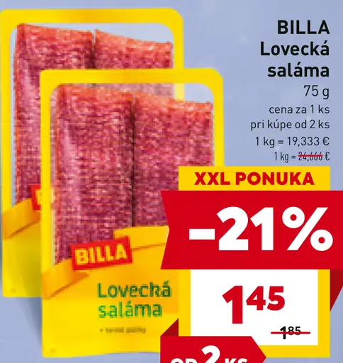 BILLA Lovecká saláma