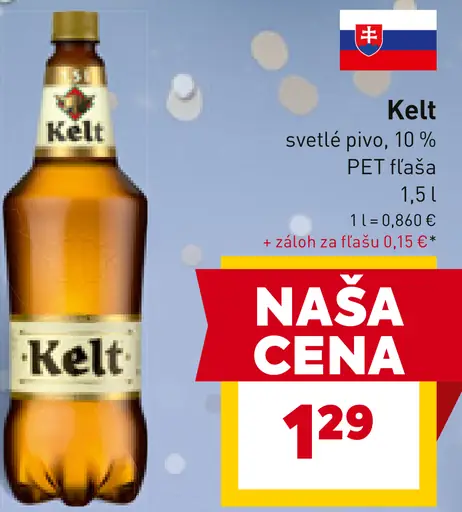 Kelt svetlé pivo