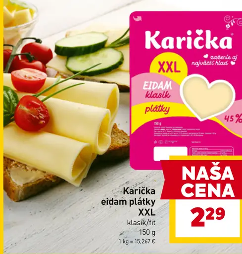 Karička eidam plátky klasik/fit XXL