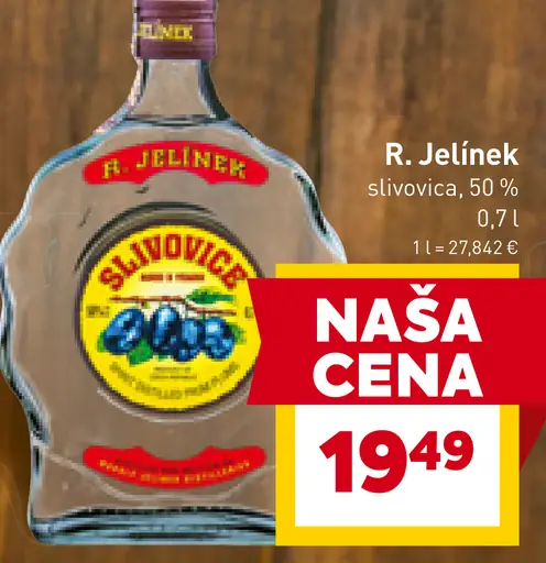 R. Jelínek Slivovica 50%