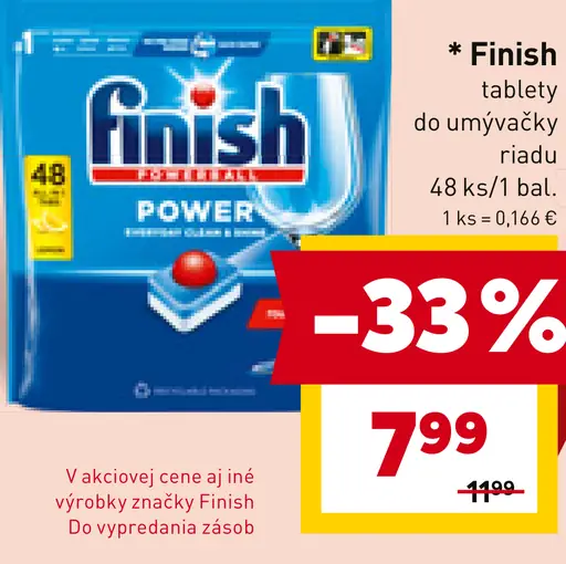 Finish Tablety do umývačky riadu