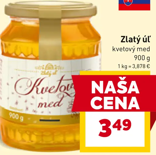 Zlatý úľ kvetový med