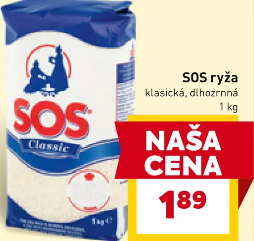 SOS ryža klasická alebo dlhozrnná
