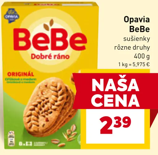 Opavia BeBe Dobré Ráno Sušienky