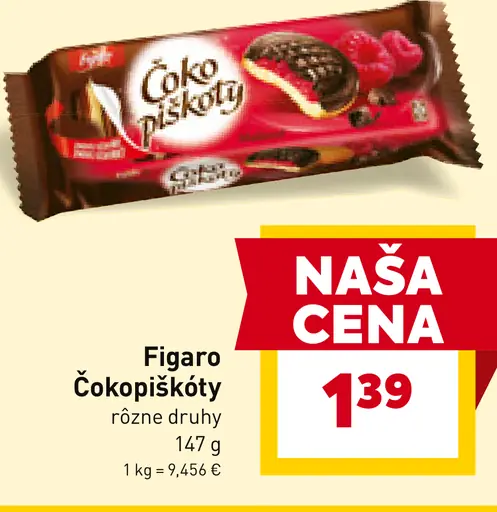 Figaro Čokopiškóty rôzne druhy