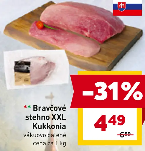 Bravčové stehno XXL Kukkoina vákuovo balené