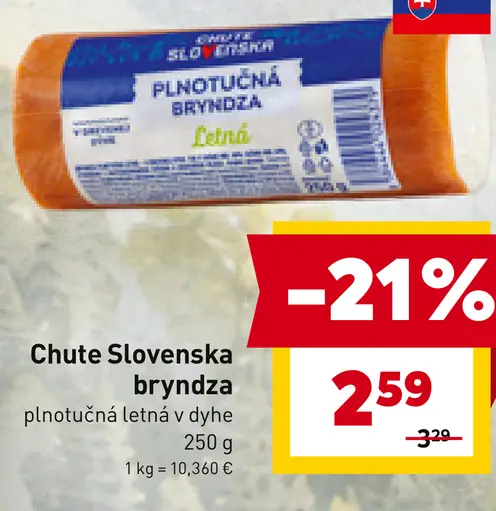 Chute Slovenska bryndza plnotučná čerstvá