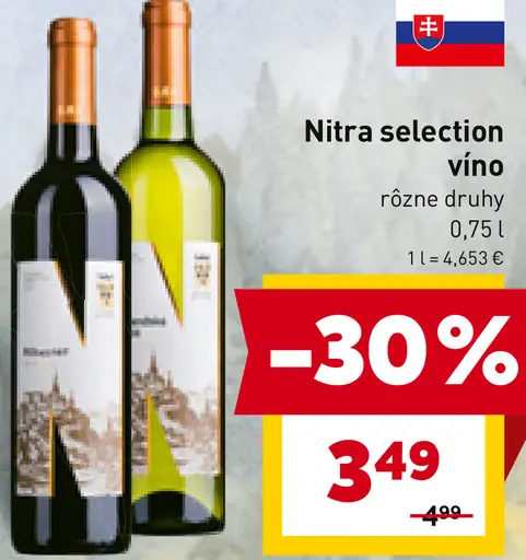 Nitra selection víno