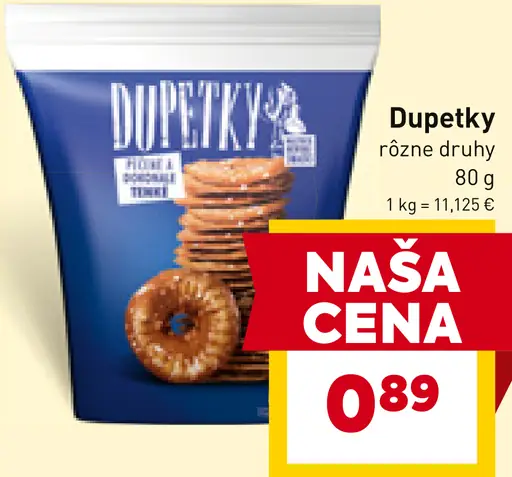 Dupetky slané pečivo