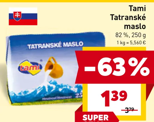 Tami Tatranské maslo