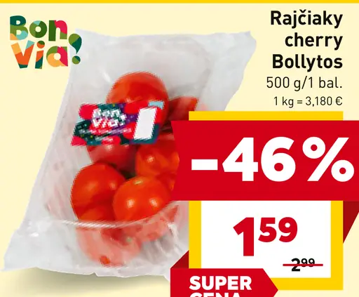 Bon Via Rajčiaky cherry Bollytos