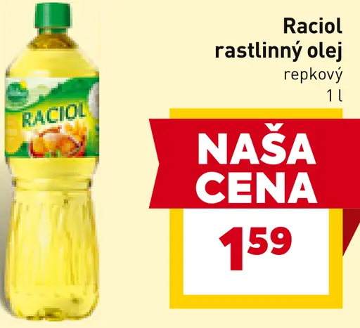 Raciol rastlinný olej