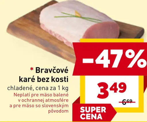 Bravčové karé bez kosti chladené