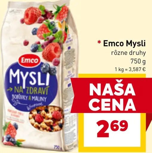 Emco Mysli rôzne druhy