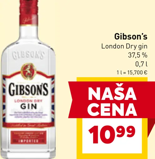 Gibson’s London dry gin
