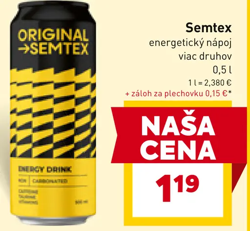 Semtex Energetický Nápoj