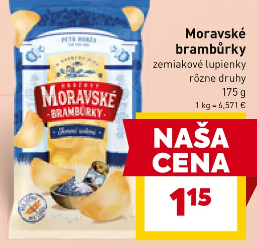 Moravské brambůrky zemiakové lupienky
