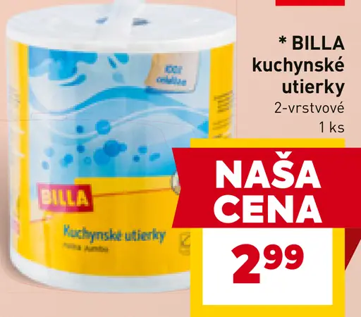 BILLA kuchynské utierky 2-vrstvové
