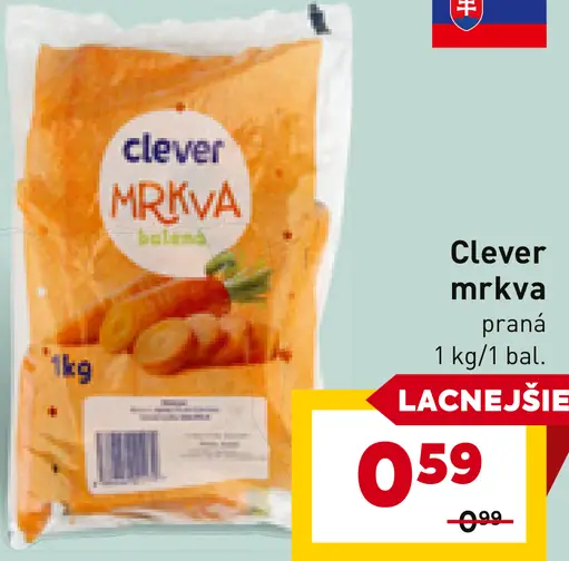 Clever mrkva praná