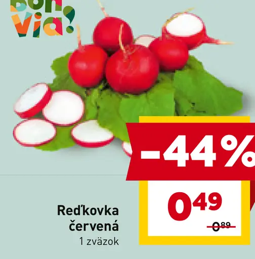 Bon Via reďkovka červená