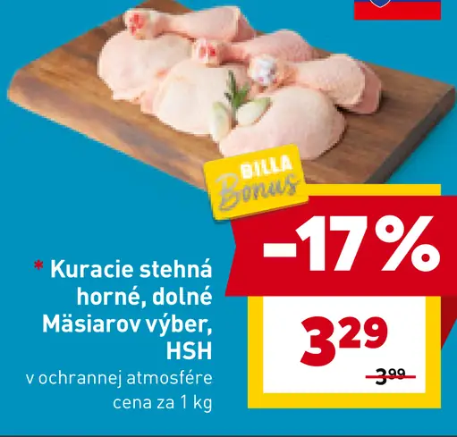 Kuracie stehná horné, dolné Mäsiarov výber, HSH