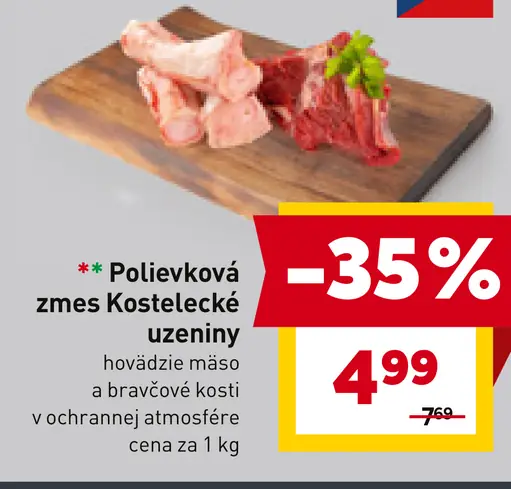 Polievková zmes hovädzie mäso a bravčové kosti