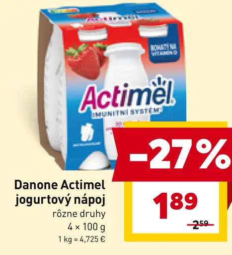 Danone Actimel jogurtový nápoj