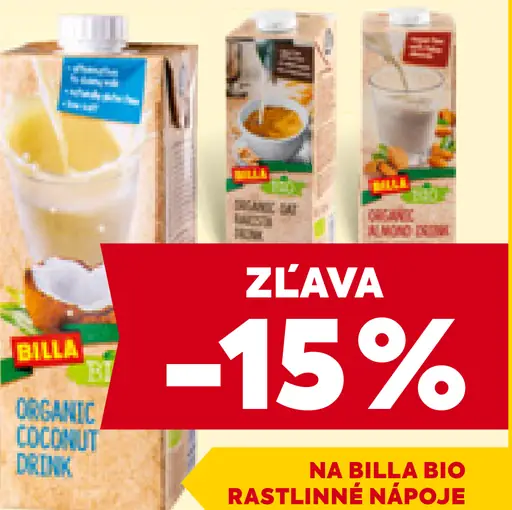 BILLA Bio rastlinný nápoj