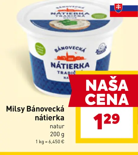 Milsý Bánovecká nátierka natur