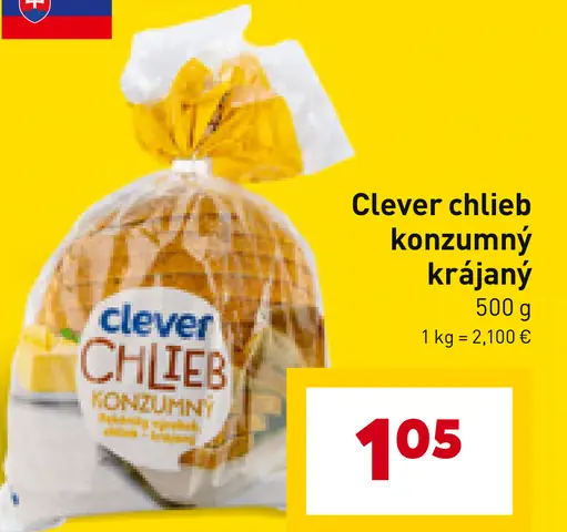 Clever chlieb konzumný krájaný