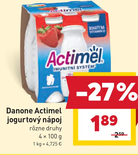 Danone Actimel jogurtový nápoj