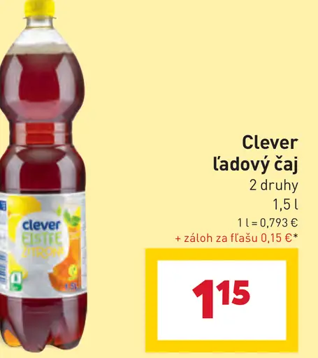 Clever ľadový čaj 2 druhy