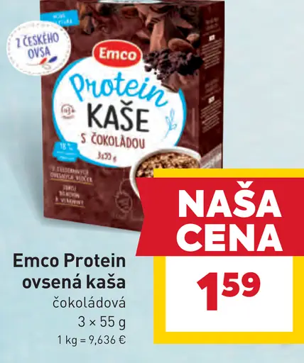 Emco Ovsená kaša proteín s čokoládou