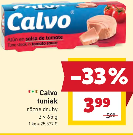 Calvo tuniak v oleji alebo v paradajkovej omáčke