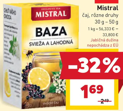 Mistral čaj baza