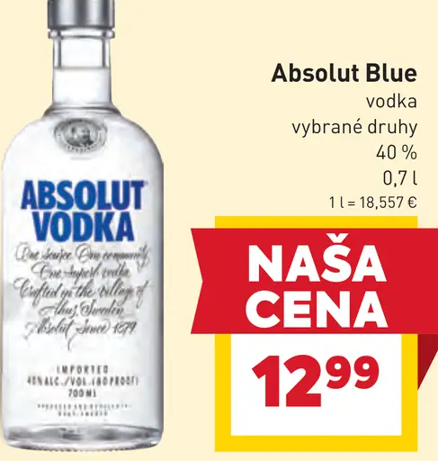 Absolut Vodka Blue 40%