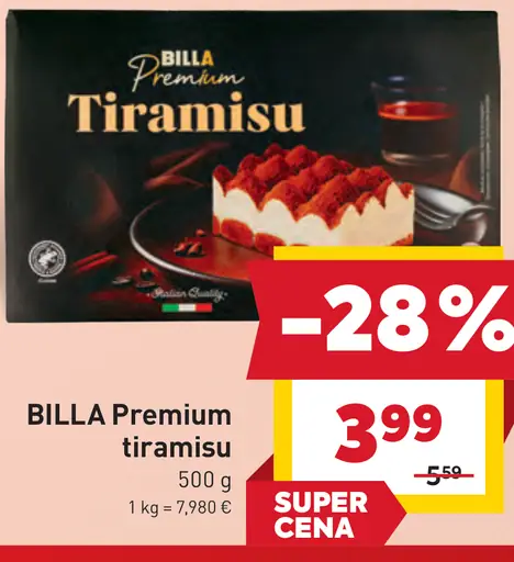 BILLA Premium Tiramisu dezert