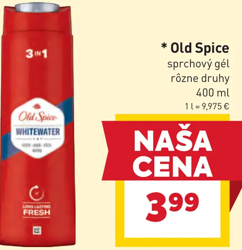 Old Spice sprchový gél vybrané druhy