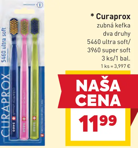 Curaprox zubná kefka rôzne druhy