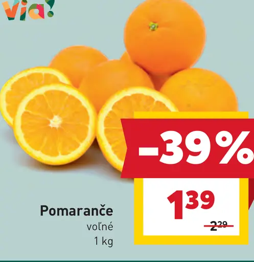 Bon Via pomaranče voľné