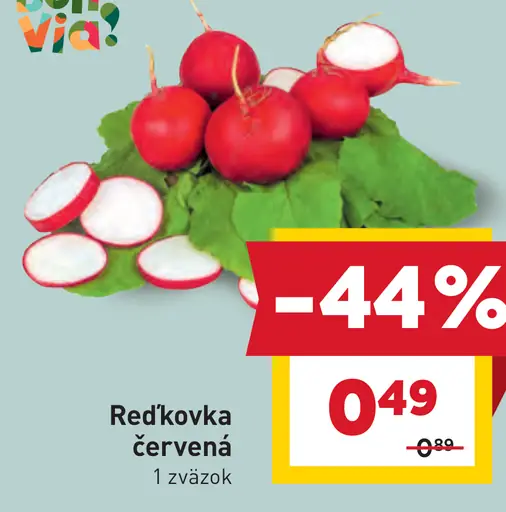 Bon Via reďkovka červená